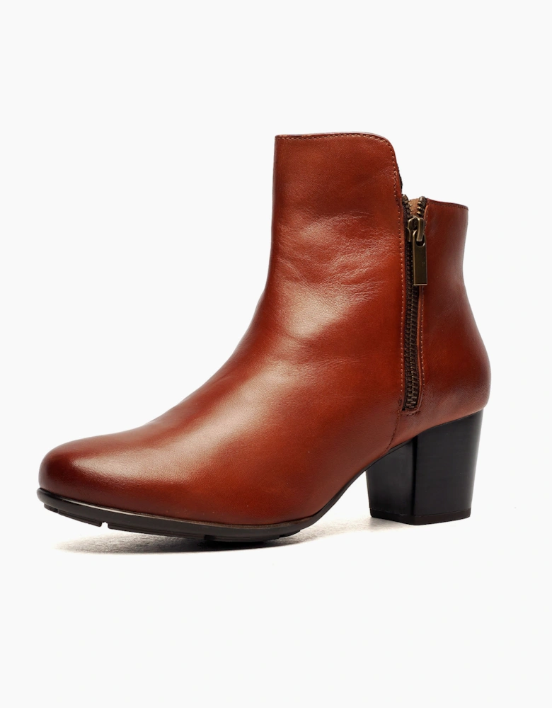 Cipriata Cleope Memory Foam Womens Ankle Boots Tan