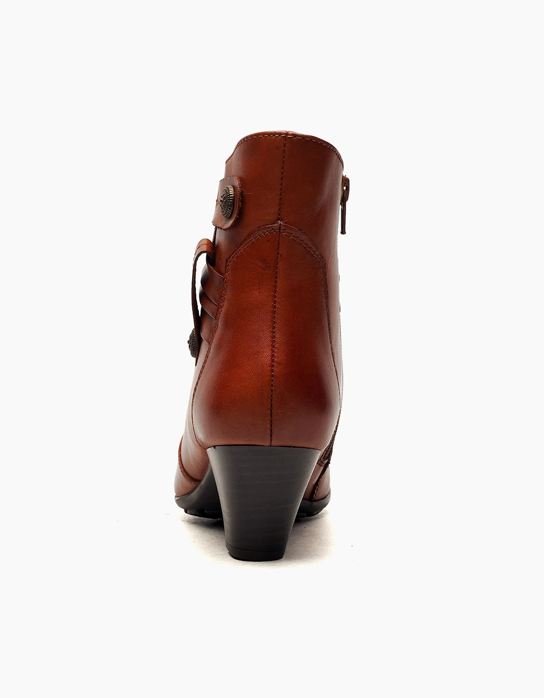 Cipriata Claretta Memory Foam Womens Ankle Boots Tan