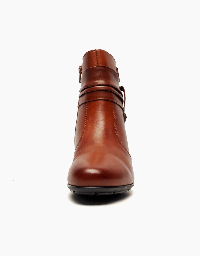 Cipriata Claretta Memory Foam Womens Ankle Boots Tan