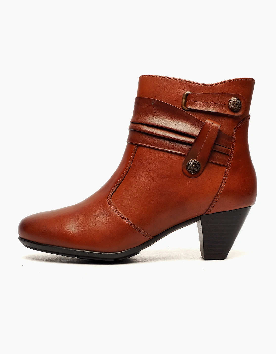 Cipriata Claretta Memory Foam Womens Ankle Boots Tan