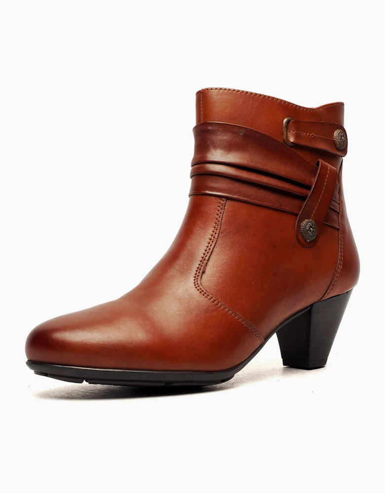 Cipriata Claretta Memory Foam Womens Ankle Boots Tan