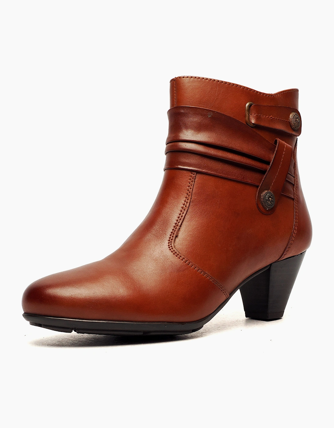 Cipriata Claretta Memory Foam Womens Ankle Boots Tan