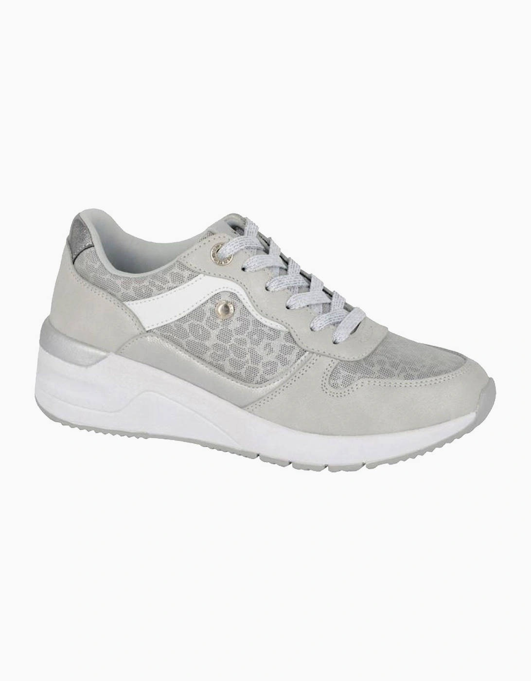 Cipriata Novelia Womens Shoes Silver/White/Animal Print