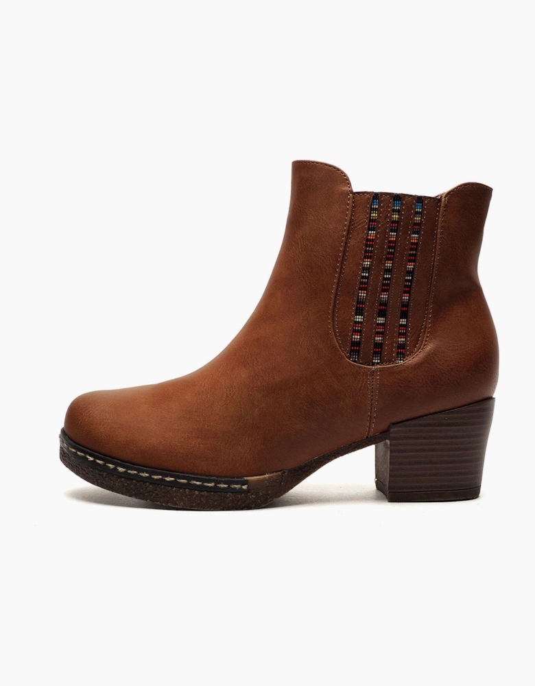 Cipriata Annella Womens Ankle Boots Tan