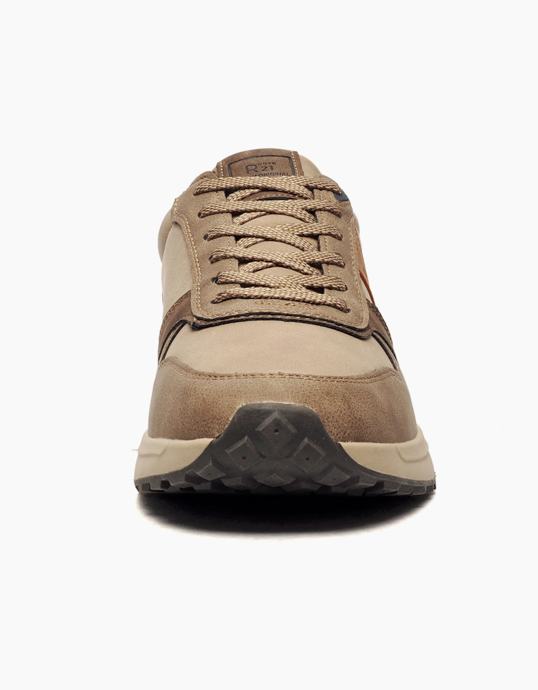 R21 Original Skyler Mens Leisure Trainers Light Brown/Taupe