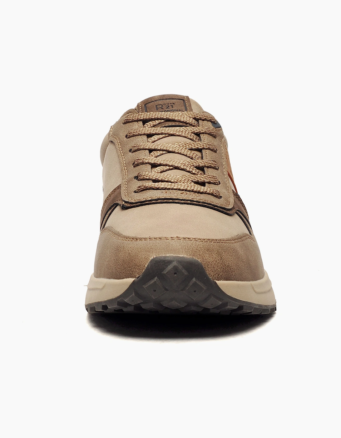 R21 Original Skyler Mens Leisure Trainers Light Brown/Taupe