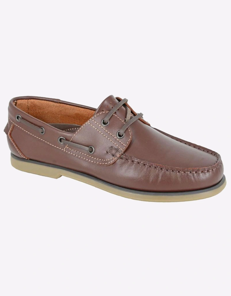 Dek Porter Moccasin Boat Shoe Mens Brown