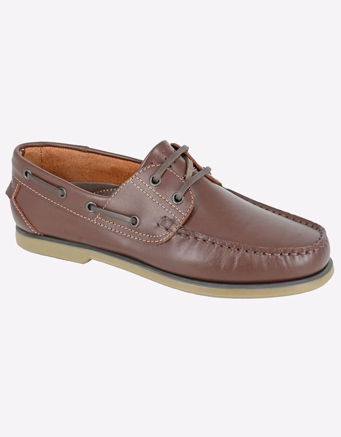 Dek Porter Moccasin Boat Shoe Mens Brown