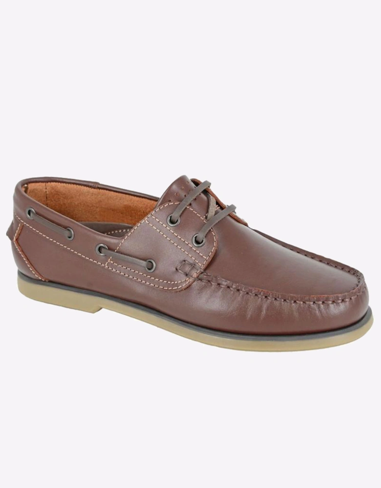 Dek Porter Moccasin Boat Shoe Mens Brown