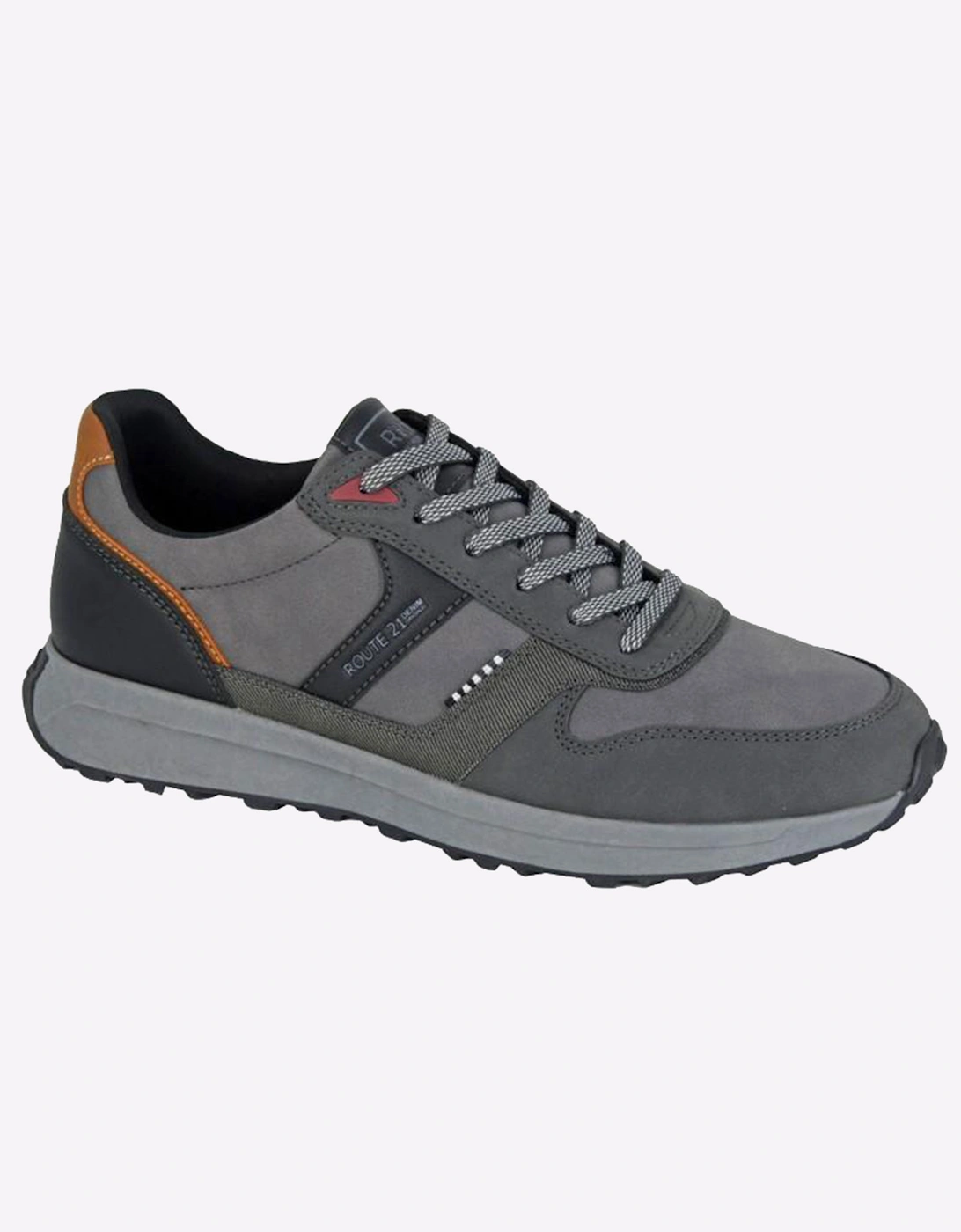 R21 Original Skyler Mens Leisure Trainers Grey/Black