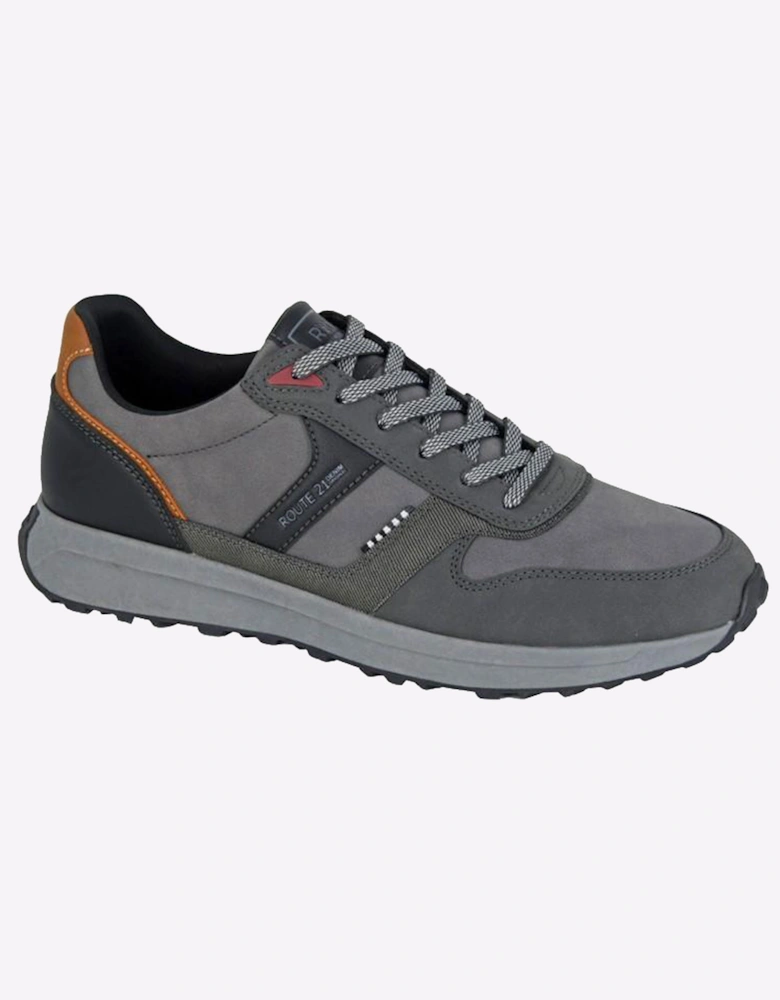 R21 Original Skyler Mens Leisure Trainers Grey/Black
