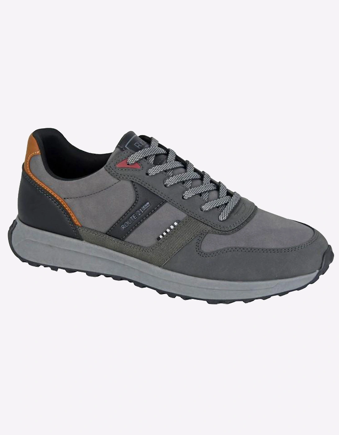 R21 Original Skyler Mens Leisure Trainers Grey/Black