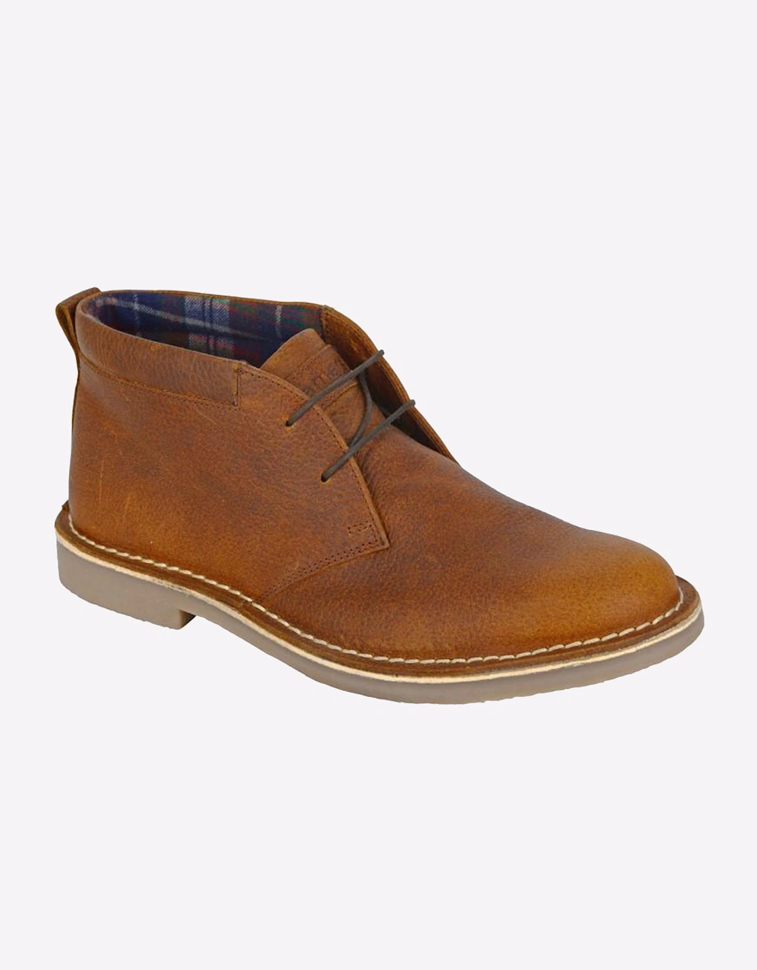 Roamers Kalahari Mens Desert Boots Brown