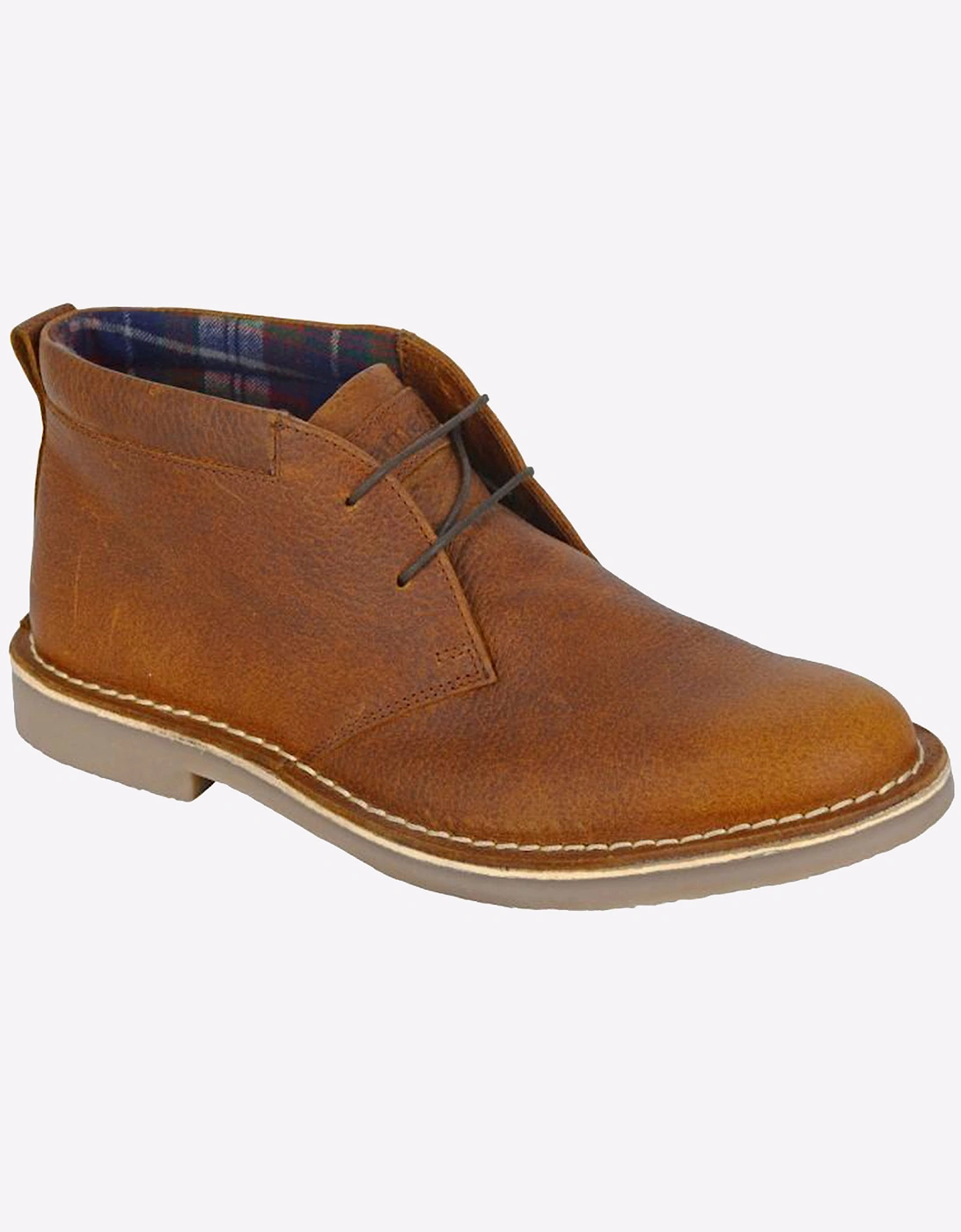 Roamers Kalahari Mens Desert Boots Brown