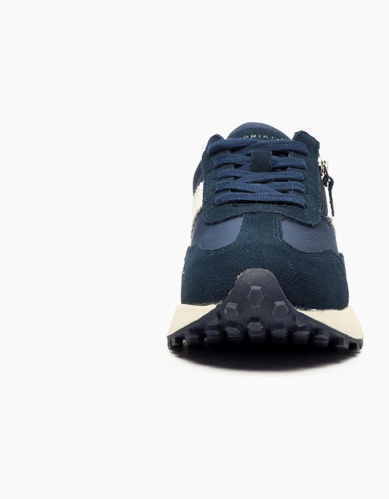 Cipriata Ferrara Memory Foam Womens Trainers Navy