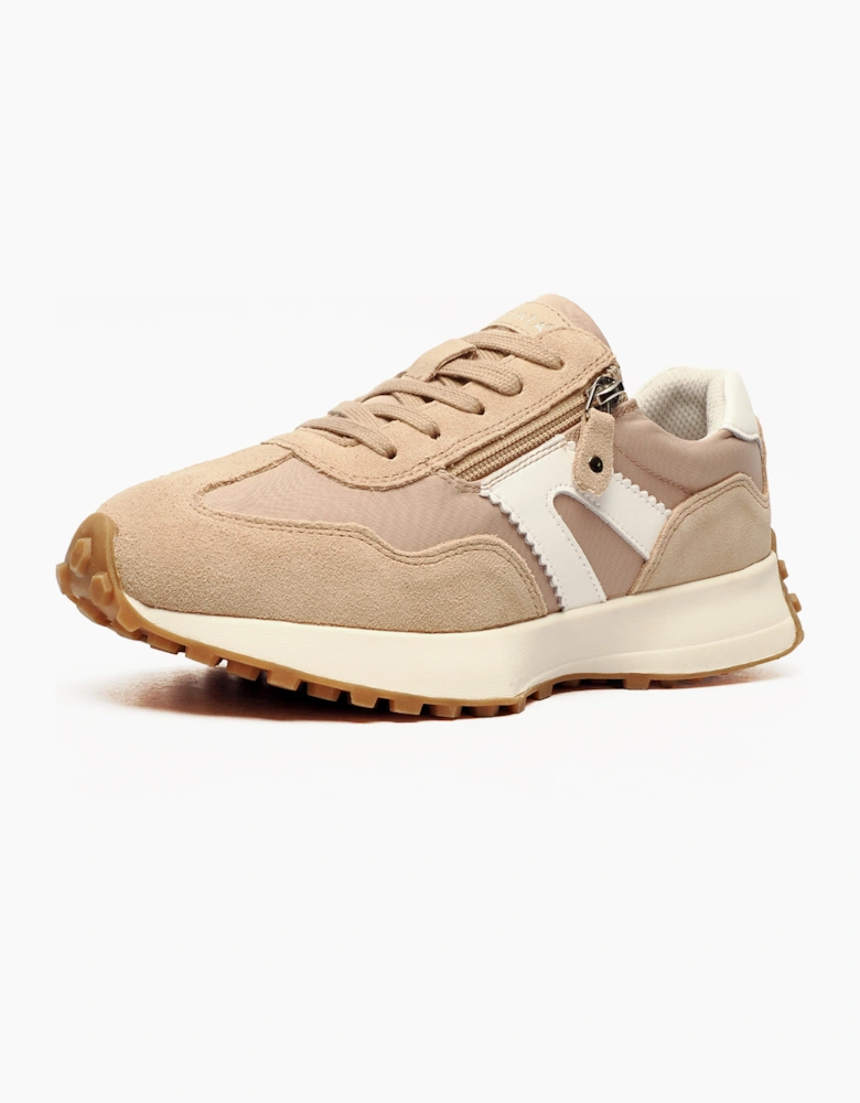 Cipriata Ferrara Memory Foam Womens Trainers Beige