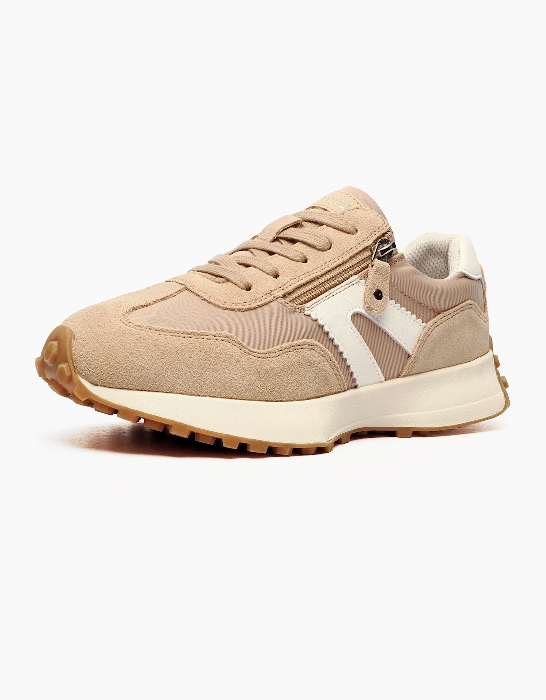 Cipriata Ferrara Memory Foam Womens Trainers Beige