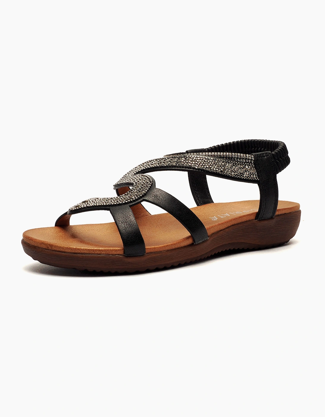Cipriata Serpent Womens Sandals Black