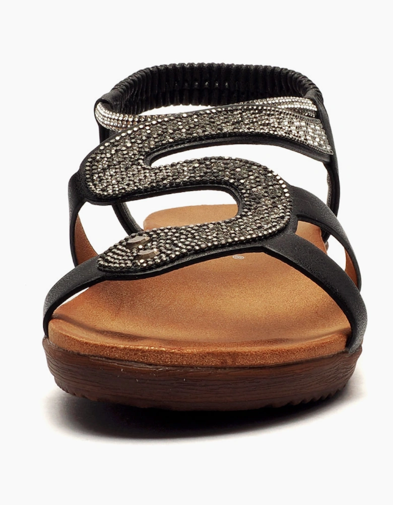 Cipriata Serpent Womens Sandals Black