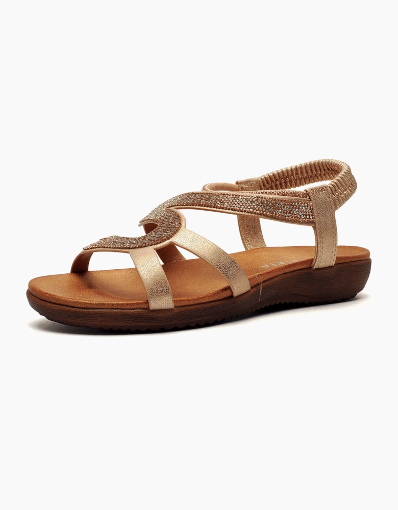 Cipriata Serpent Womens Sandals Gold