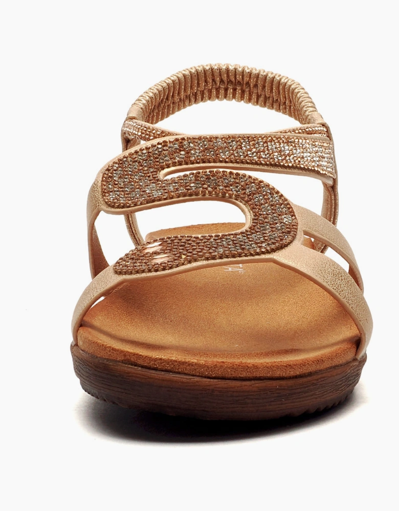 Cipriata Serpent Womens Sandals Gold