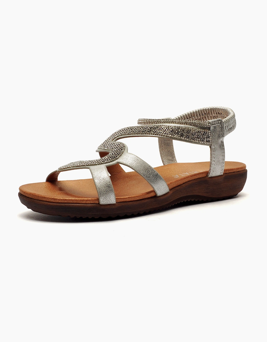 Cipriata Serpent Womens Sandals Silver