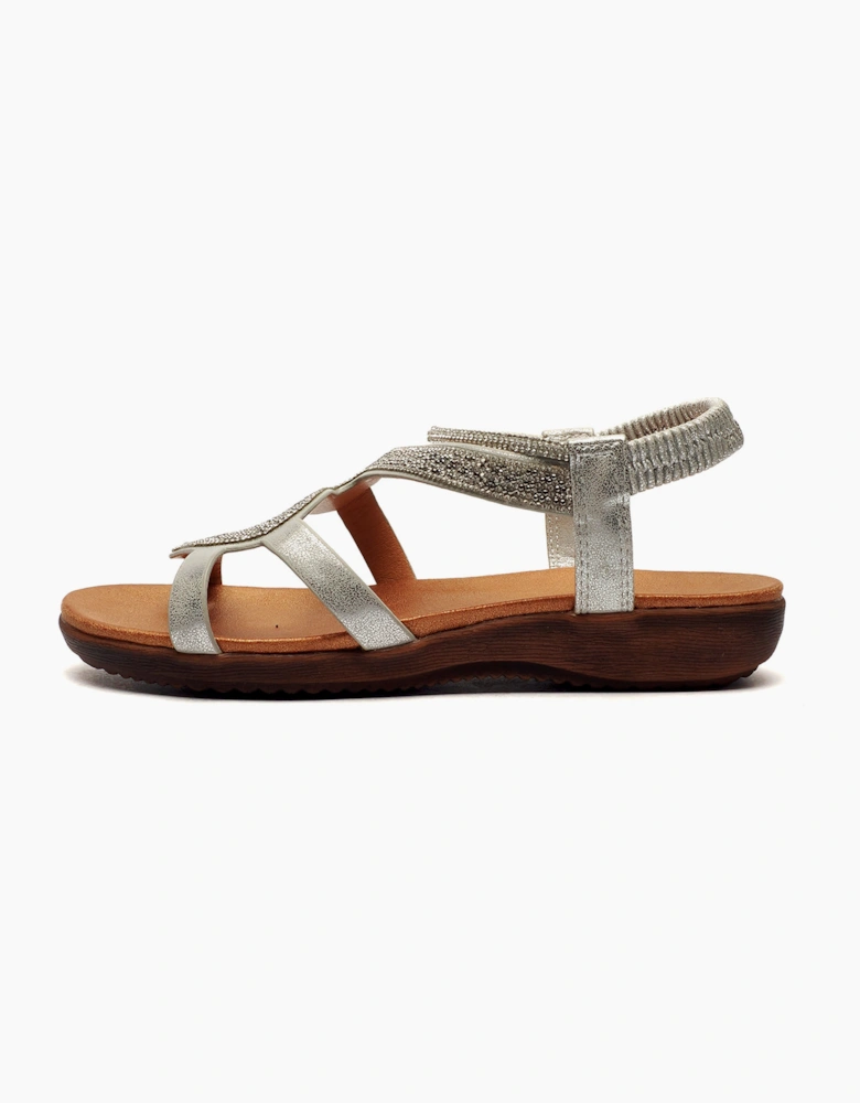 Cipriata Serpent Womens Sandals Silver