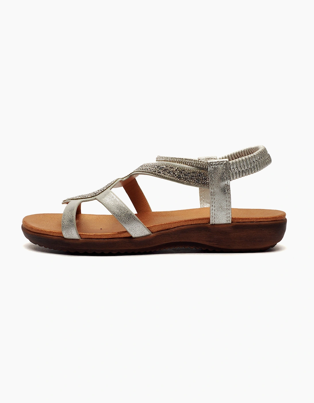 Cipriata Serpent Womens Sandals Silver