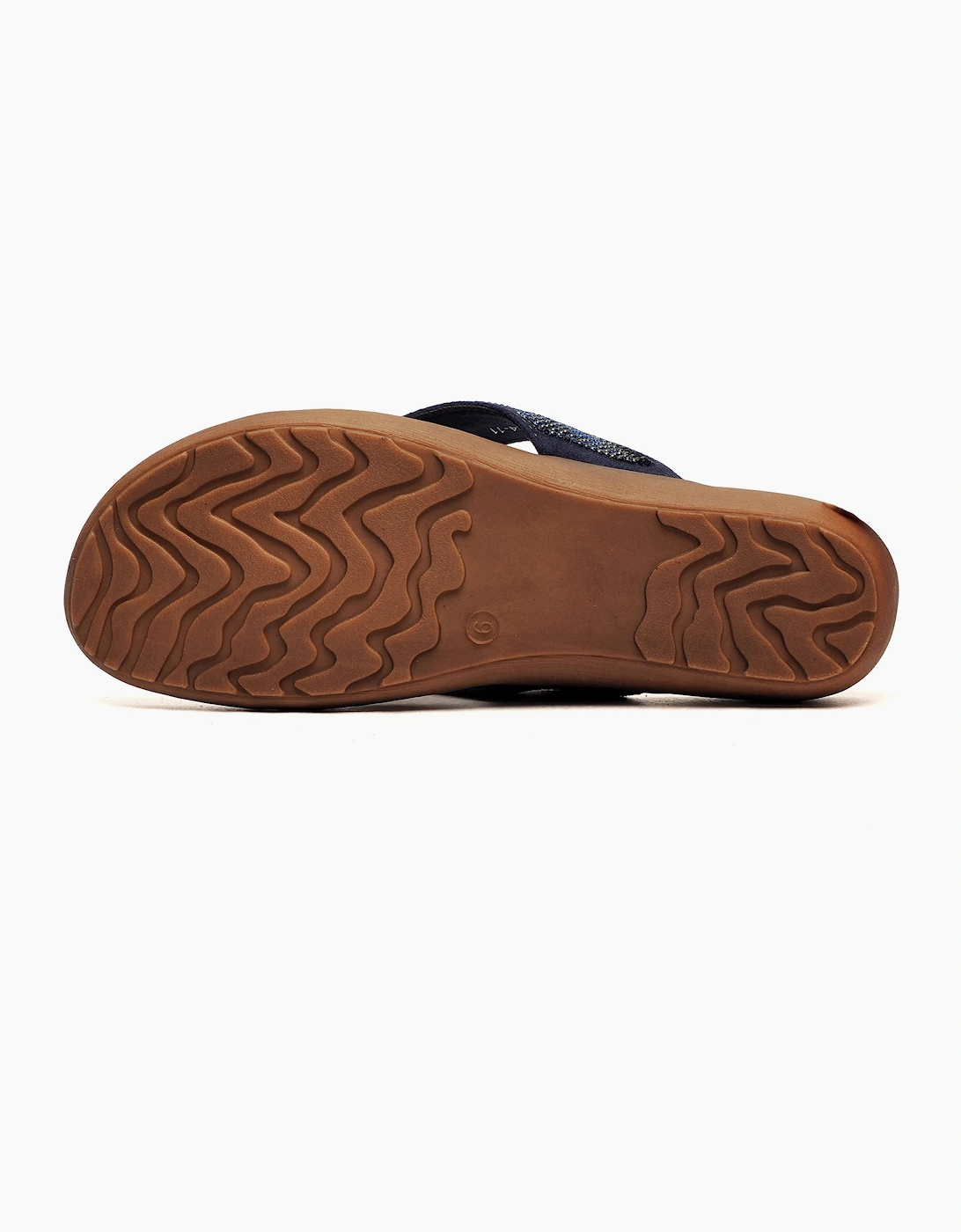 Cipriata Alcee Diamante Womens Sandals Navy