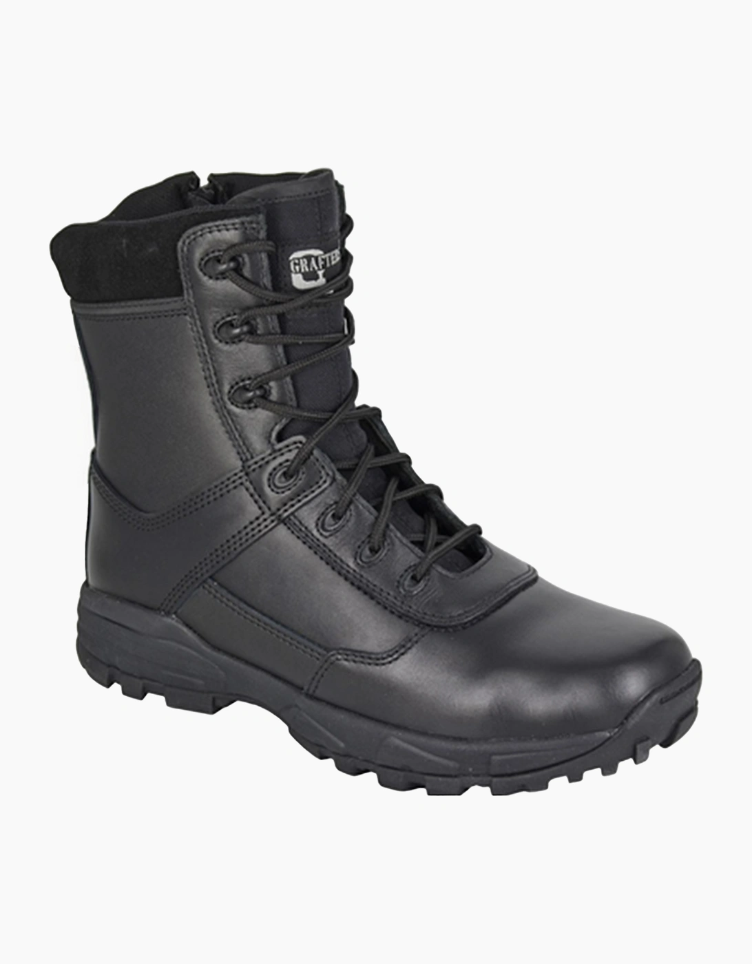 Grafters Tiger Unisex Combat Boots Black