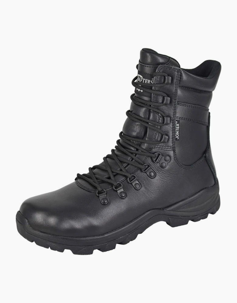 Grafters Commander Mens Waterproof Combat Boots Black