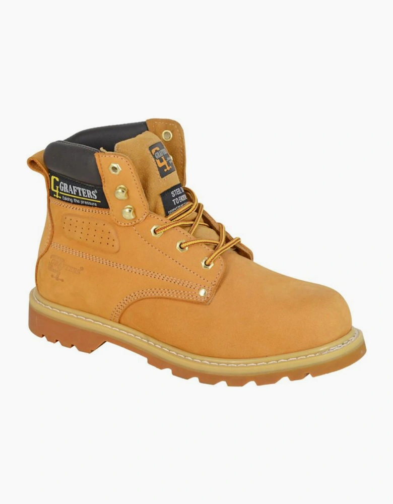 Grafters Medway Mens Safety Boots Tan