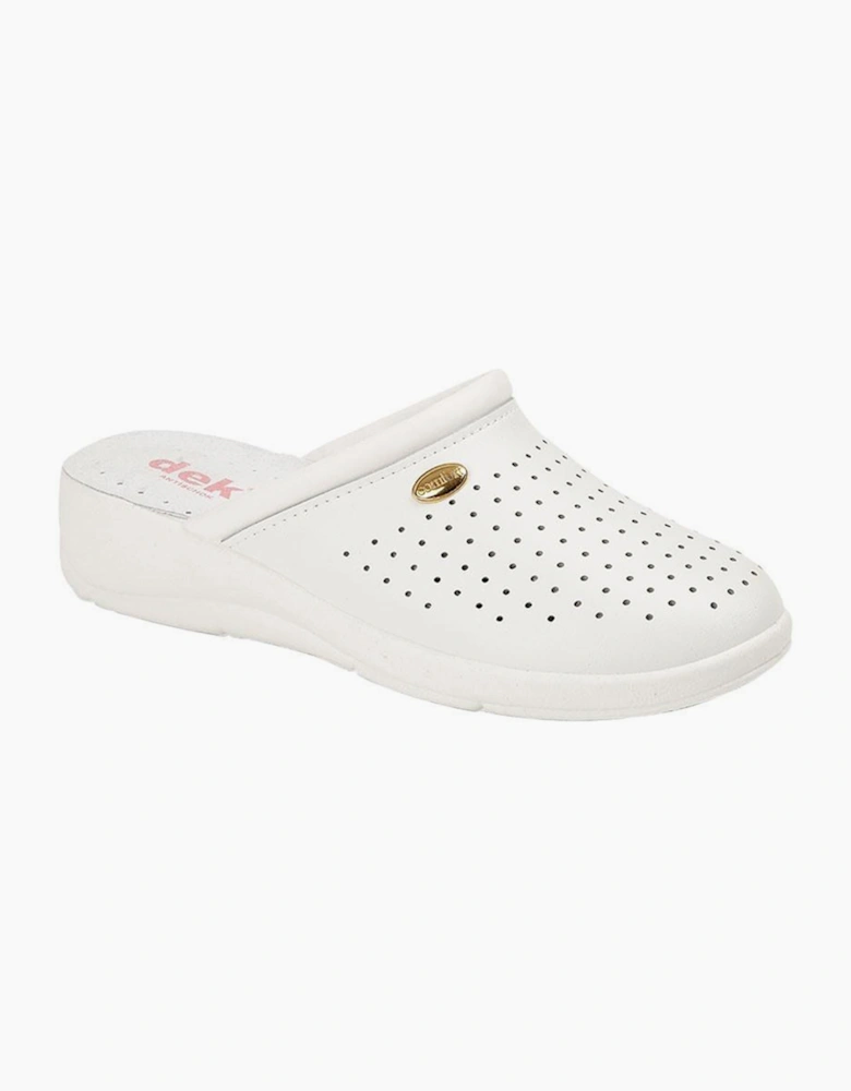 Dek Isla Womens Clogs White