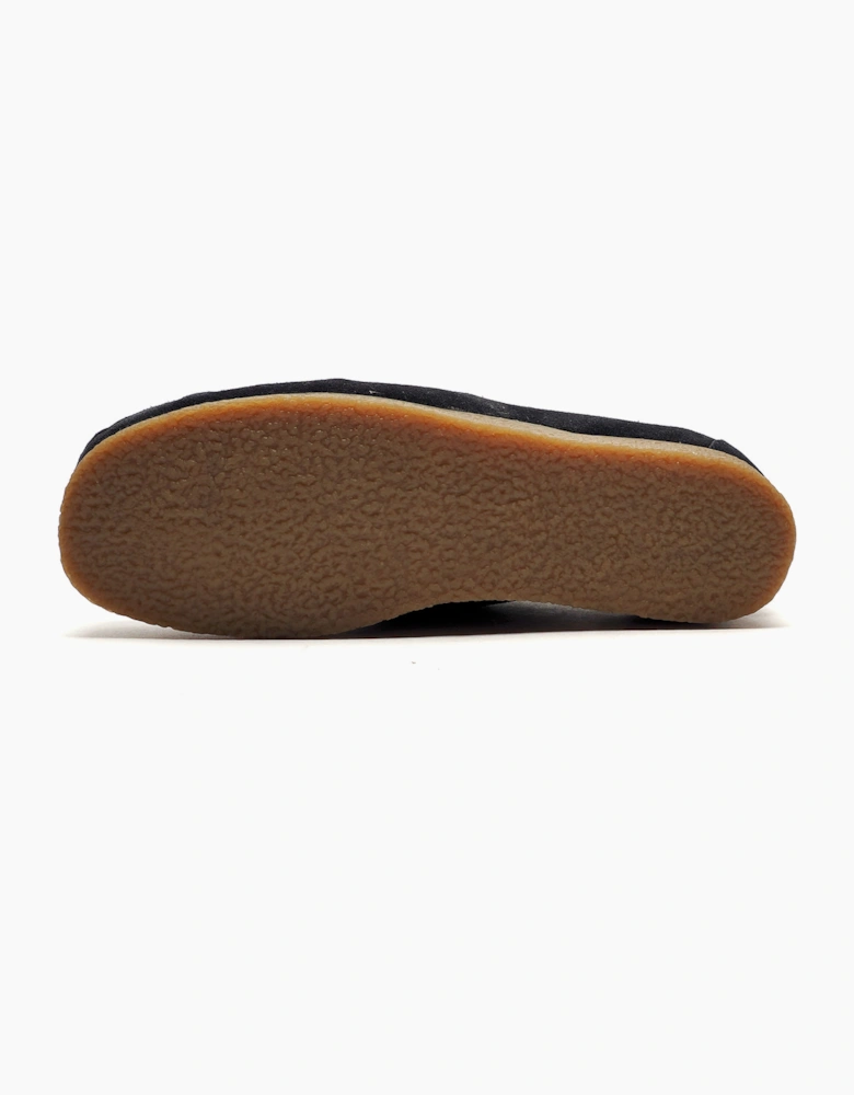 Roamers Trapper Leather Mens Shoes Navy