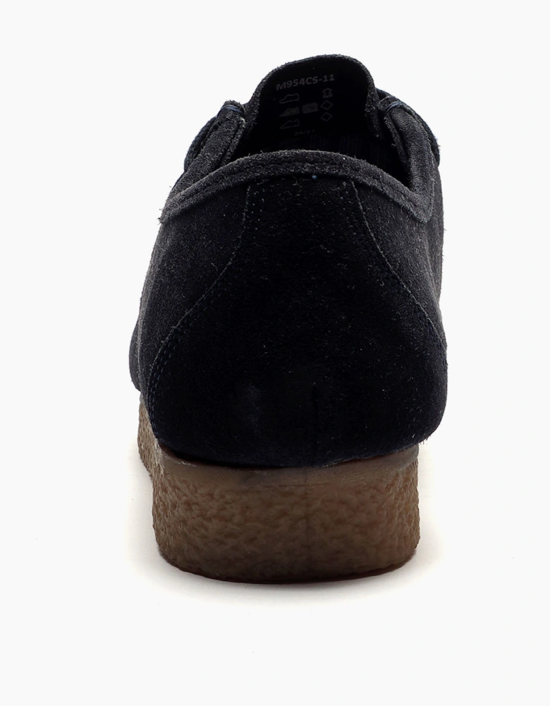 Roamers Trapper Leather Mens Shoes Navy