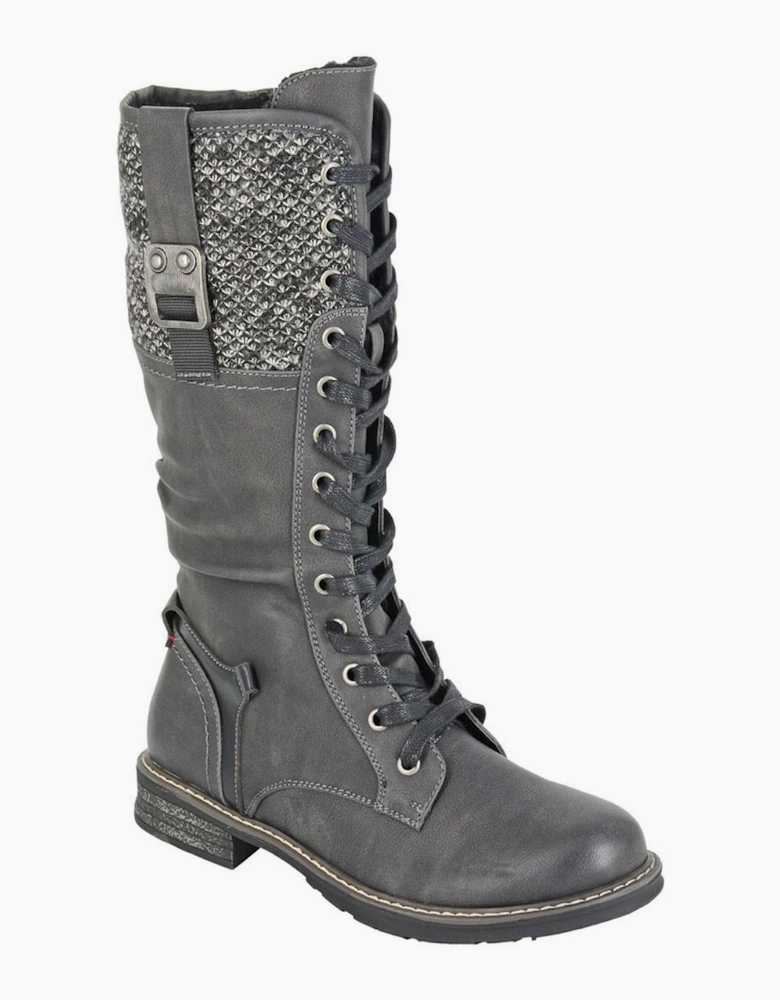 Cipriata Gabriela Memory Foam Womens Boots Grey / Black