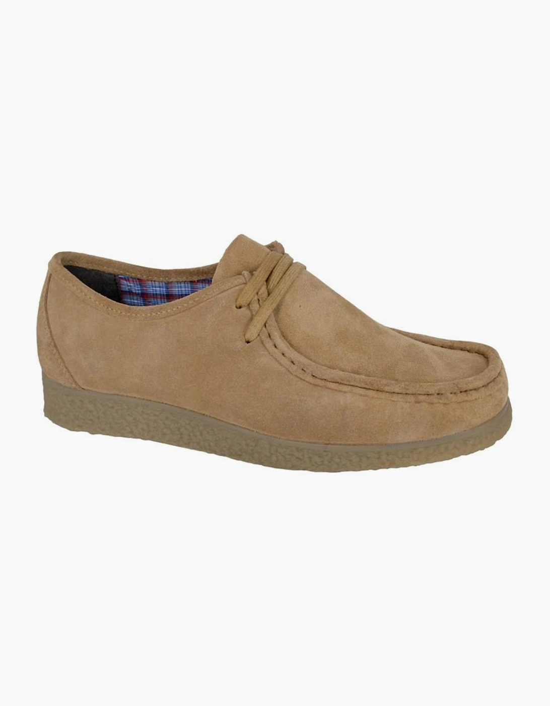 Roamers Trapper Leather Mens Loafer Shoes Tan