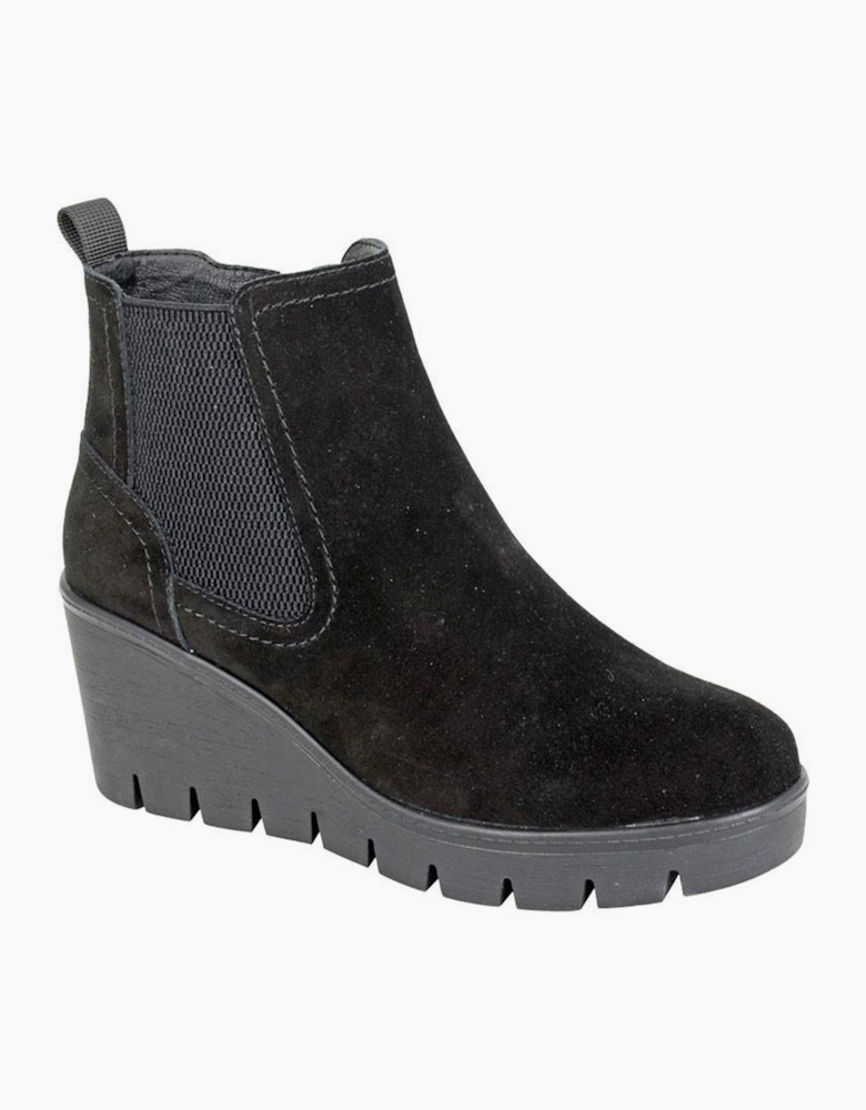 Cipriata Amina Womens Wedge Ankle Boots Black