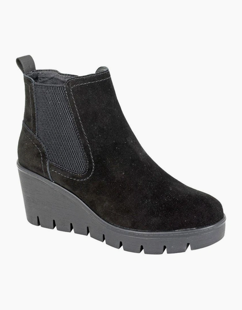 Cipriata Amina Womens Wedge Ankle Boots Black