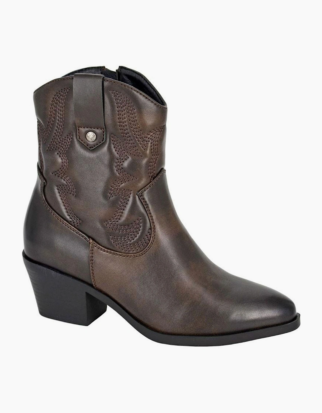 Cipriata Bertilla Memory Foam Womens Ankle Boots Dark Brown