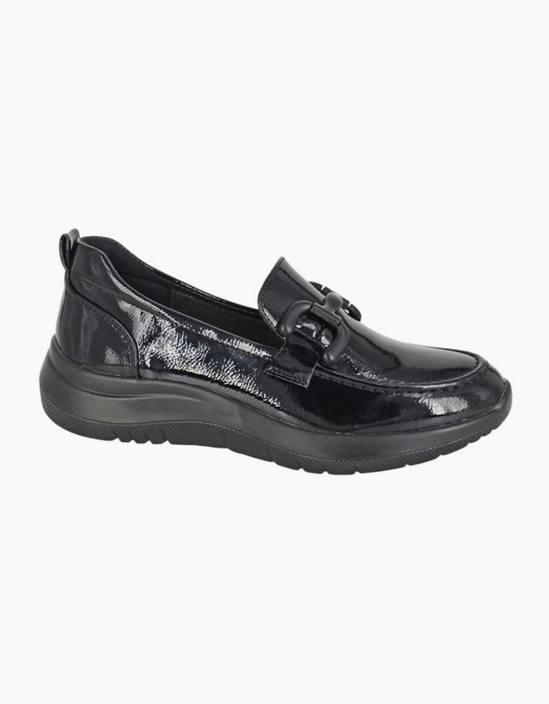 Cipriata Flor Saddle Loafers Womens Shoes Black