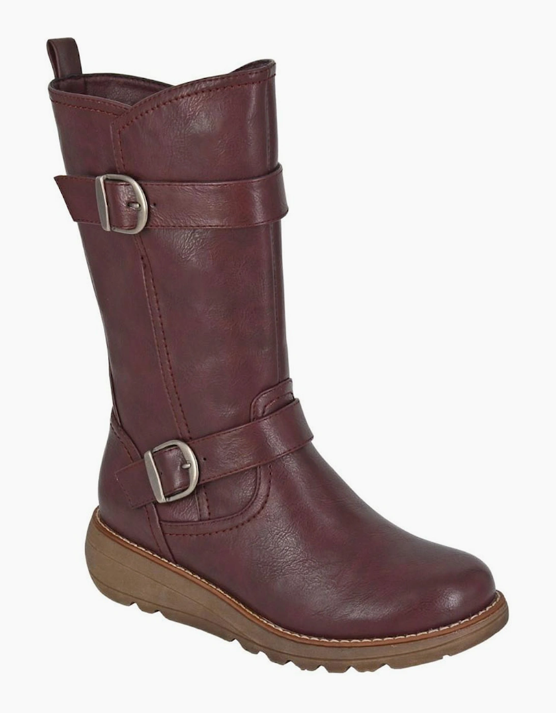 Cipriata Arcisa Womens Mid-Length Boots Burgundy