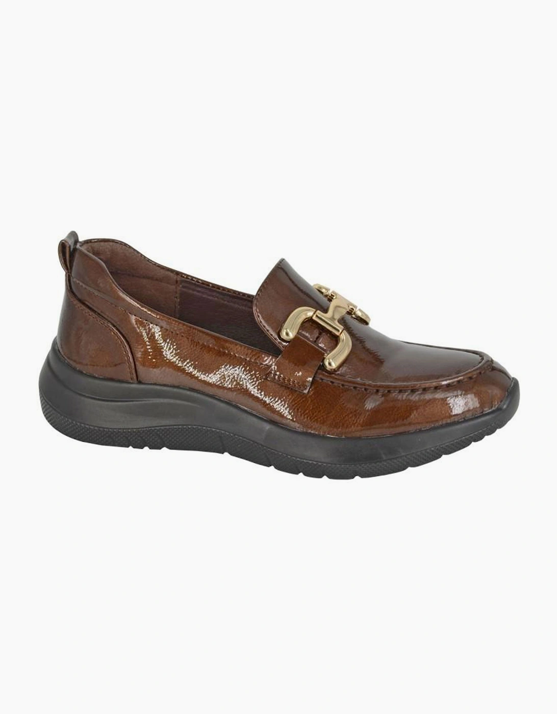 Cipriata Flor Saddle Loafers Womens Shoes Brown