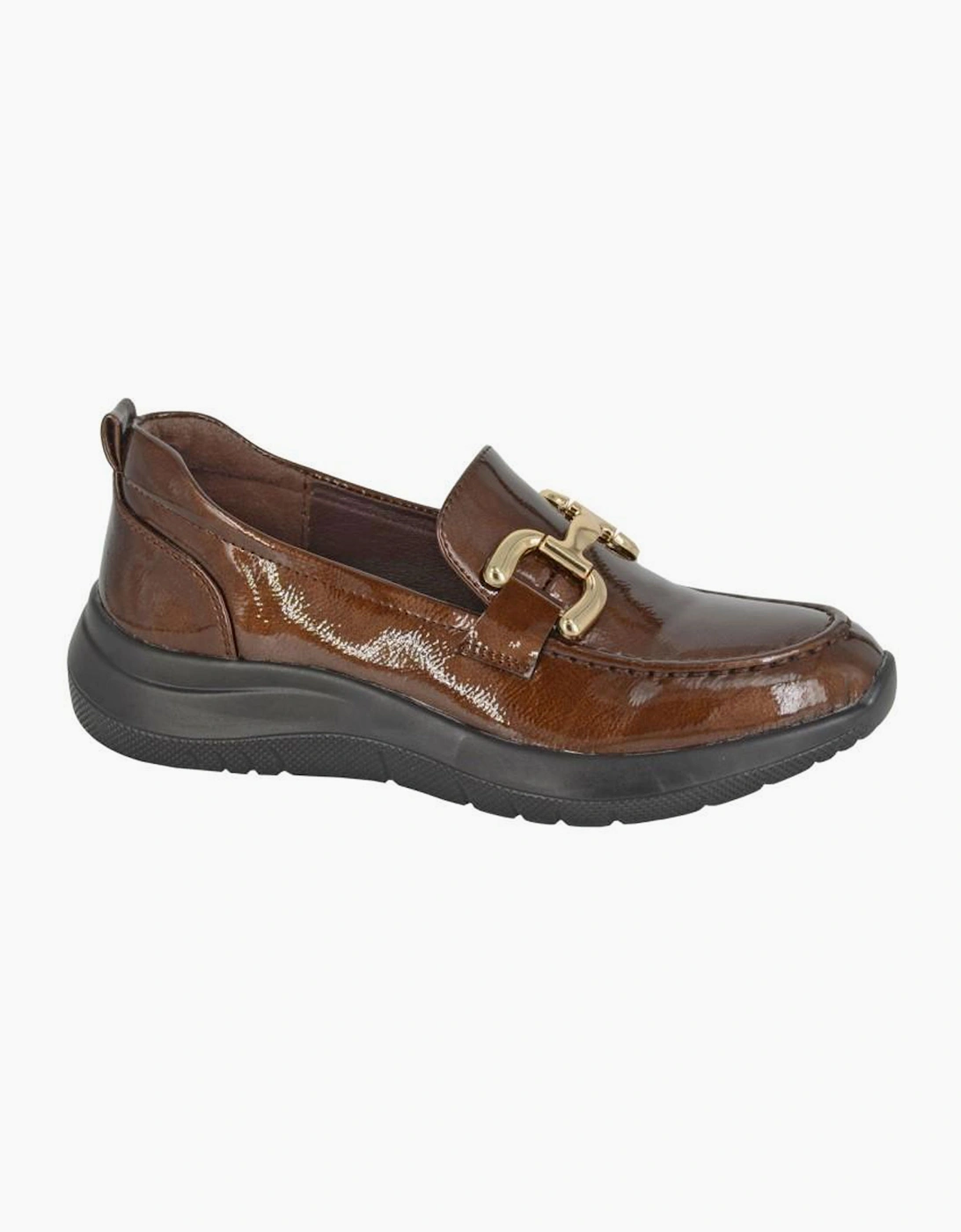 Cipriata Flor Saddle Loafers Womens Shoes Brown