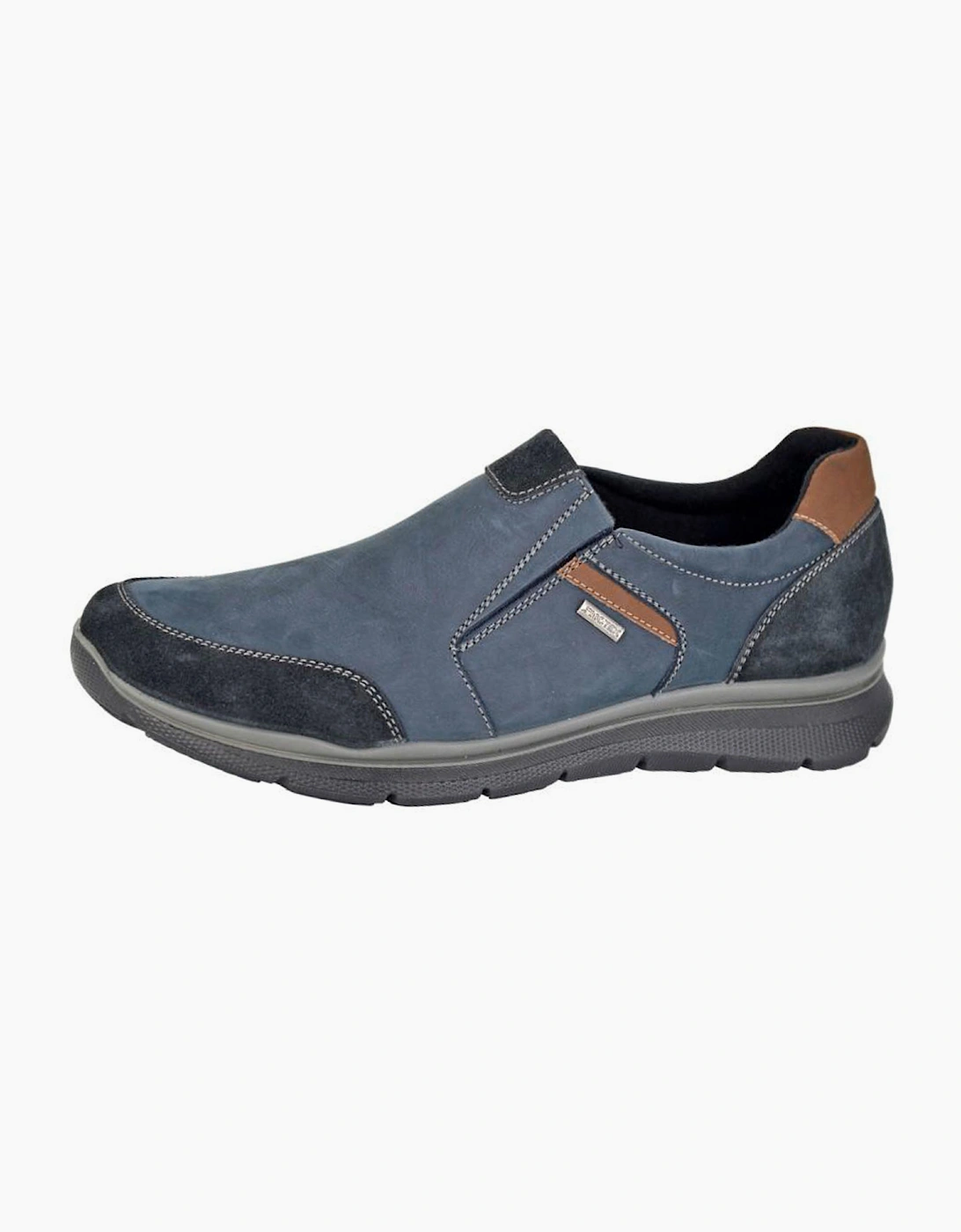 Imac Northwich Waterproof Leather Mens Shoes Navy