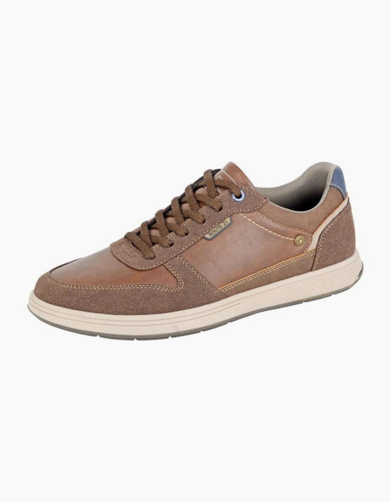 R21 Original Porto Mens Trainers Cognac