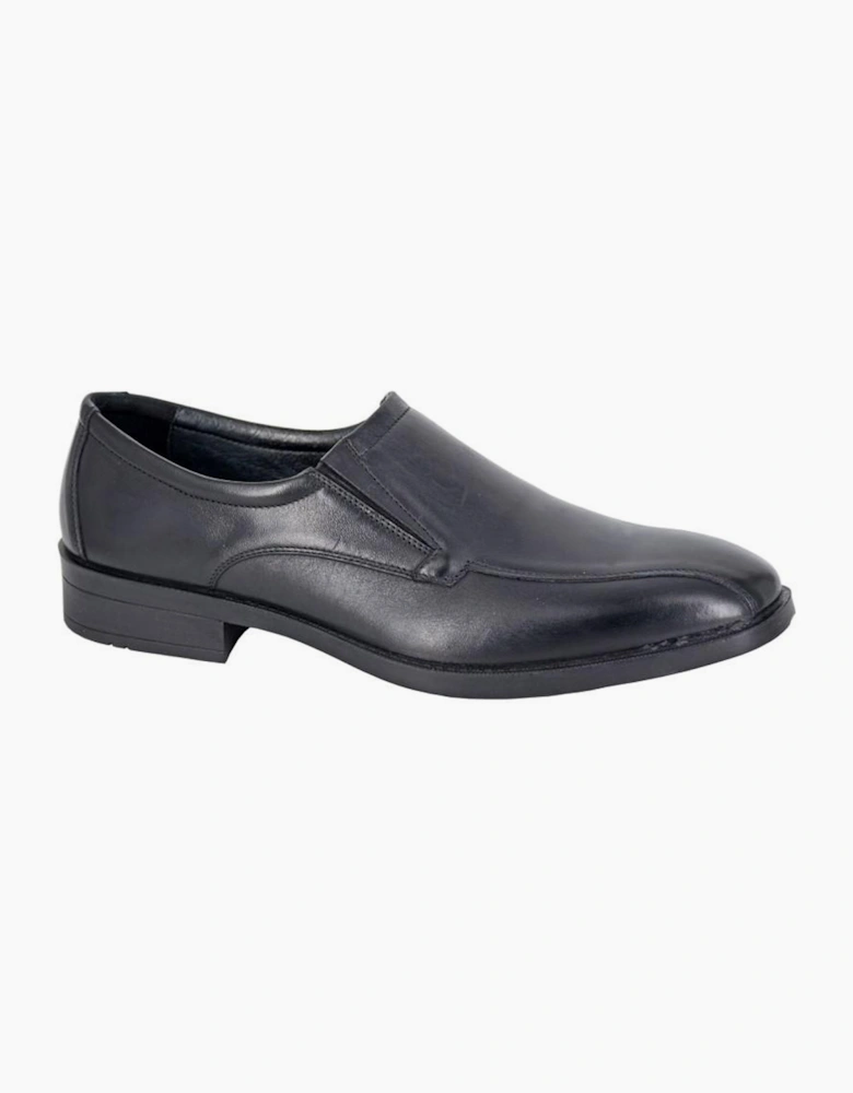 Imac Jonty Leather Mens Shoes Black