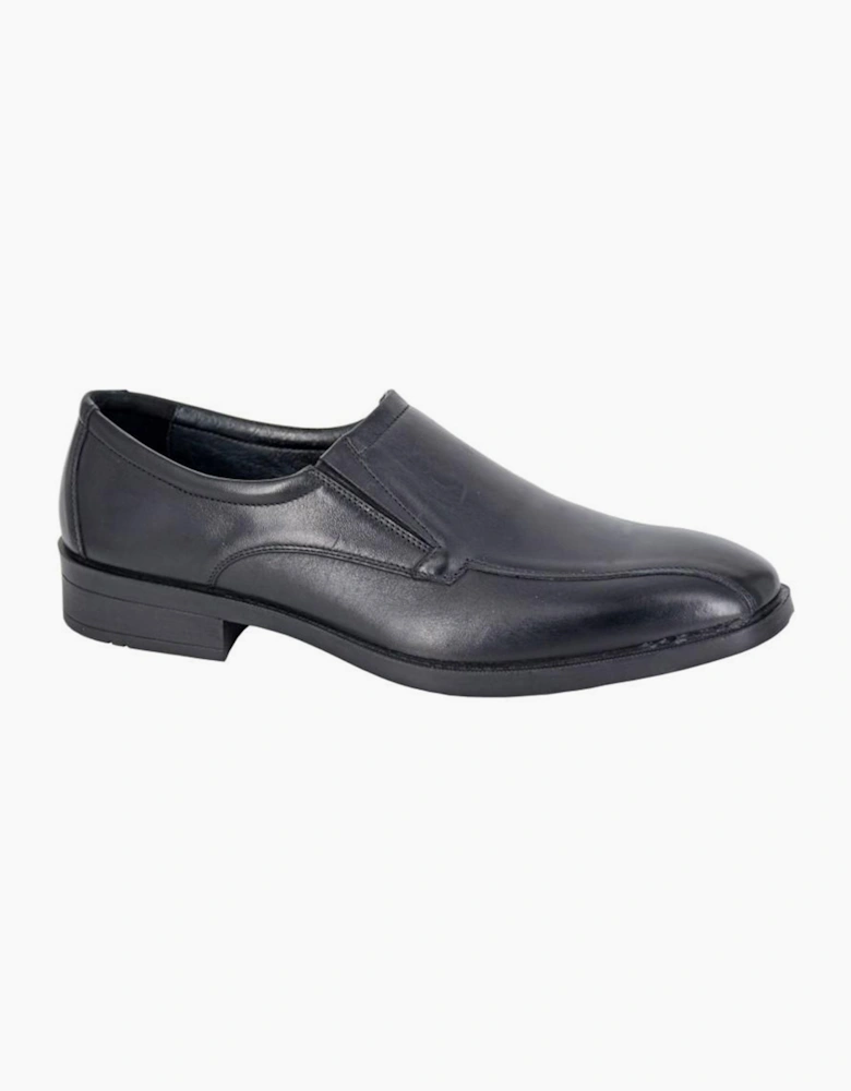 Imac Jonty Leather Mens Shoes Black