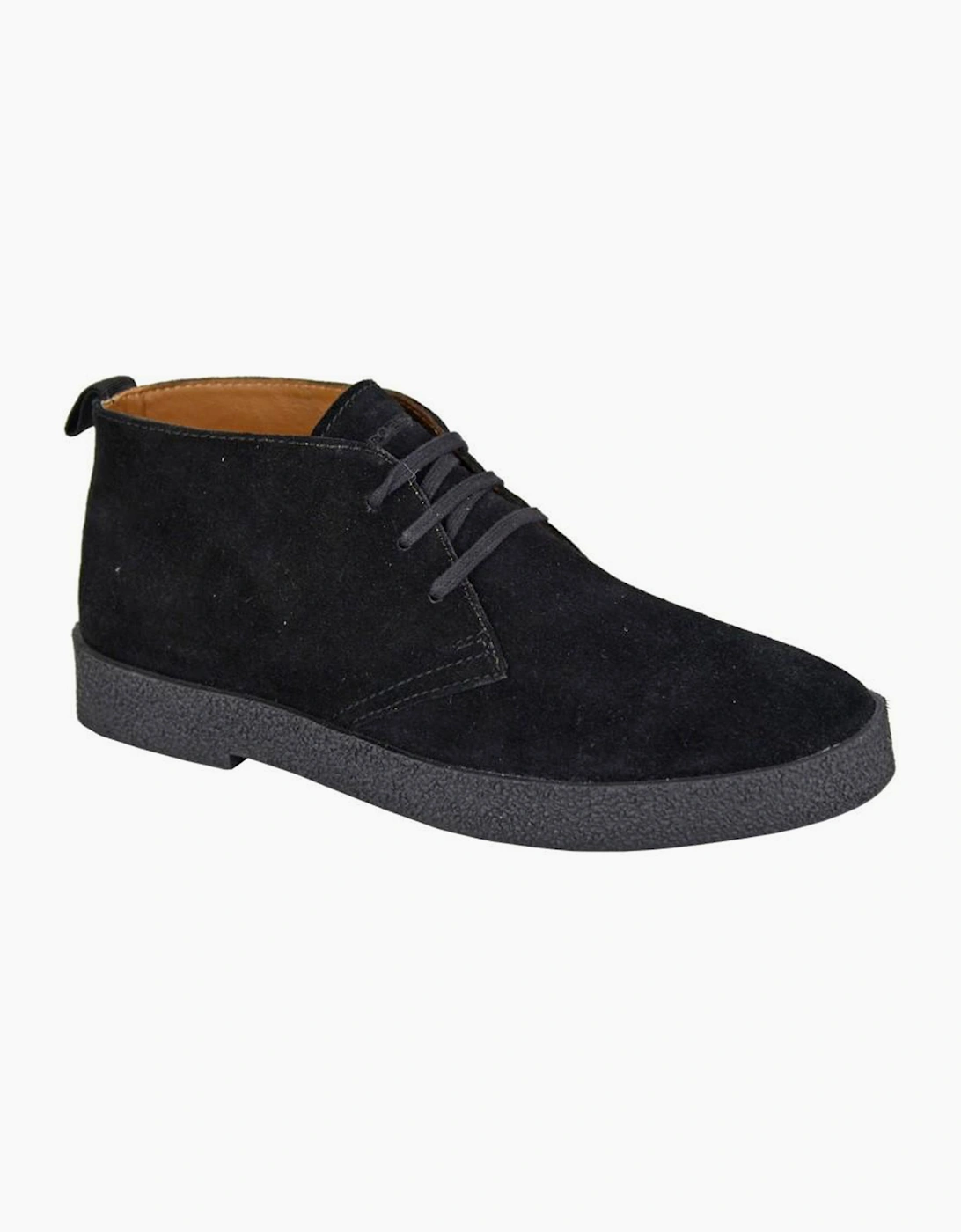 Roamers Revolver Mens Desert Boots Black