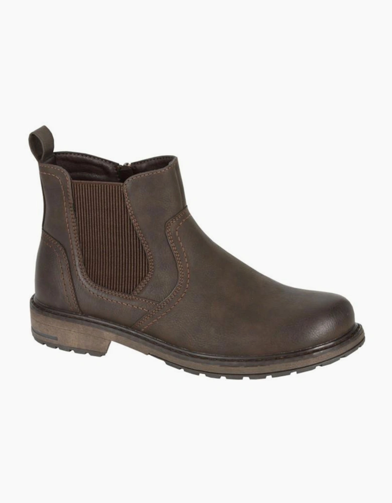 R21 Original Original R21 Sandhurst Mens Zip Ankle Boots Dark Brown